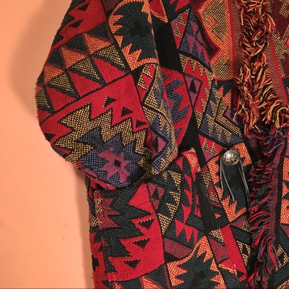 Vintage Jackets & Blazers - VTG Navaho Blanket Coat
